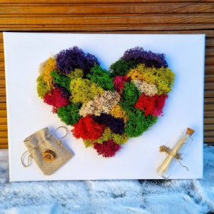 Tablou inima colorata