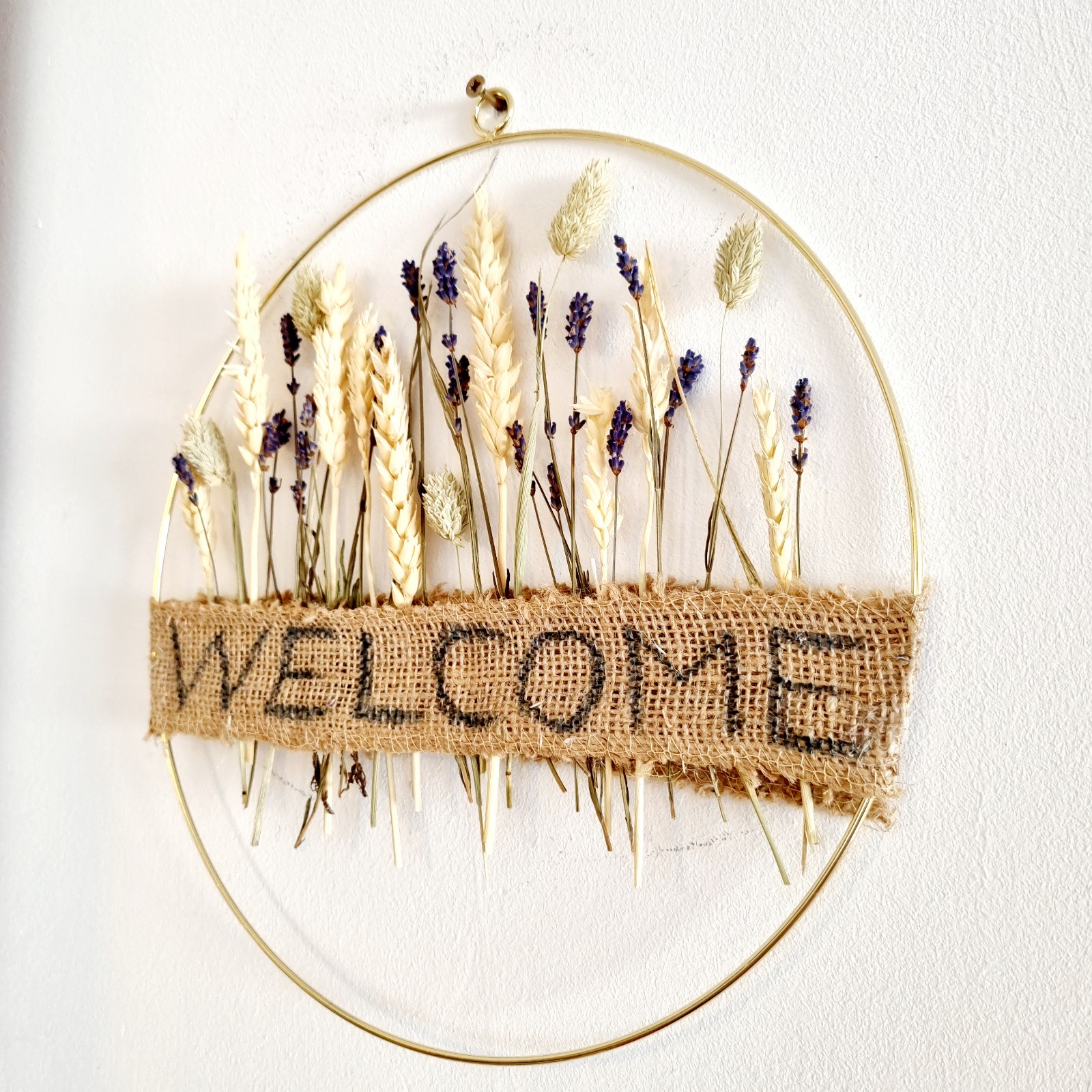 Coroniță pentru ușă sau cameră Welcome Spice și Lavandă - imagine 3